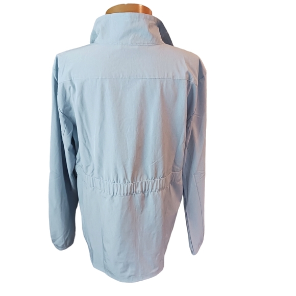 Hang Ten Womens Jacket, Lightweight Packable Size Large Pastel Blue NWOT Hiking - Picture 3 of 8